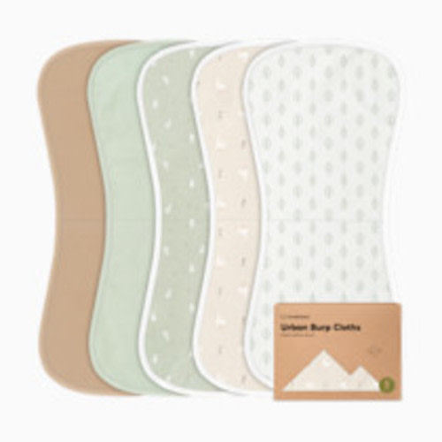 KeaBabies Urban Burp Cloths (5 Pack) - Hillside