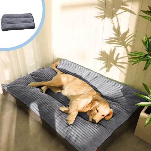 Huge Discount, Thickened Warm Dog Kennel, Removable Washable Corduroy Pet Bed for Medium Dogs Popular Picks | Cloth, Gray, Angeler