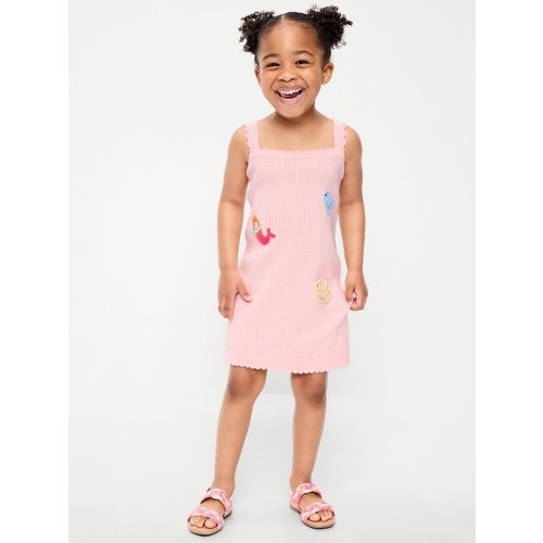 Sleeveless Sweater-Knit Dress for Toddler Girls