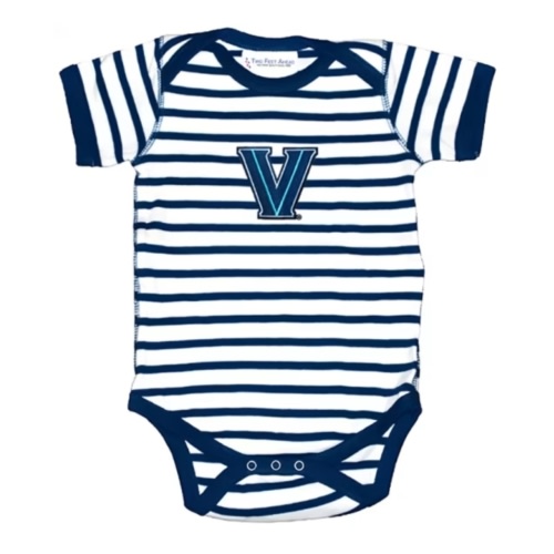 Villanova Villanova Wildcats NAVY Baby Stripe One Piece - 10190505