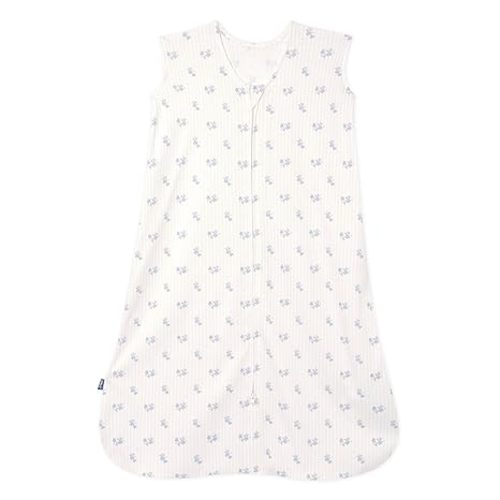 HALO SleepSack, 100% Cotton Wearable Blanket, Swaddle Transition Sleeping Bag, TOG 0.5, Floral Vintage Stripe, Medium, 6-12 Months