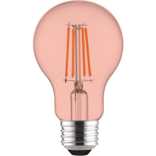 Great Value LED Red Color Light Bulb, 7.5 Watts A19 Lamp E26 Medium Base, Non-dimmable, 2-Pack