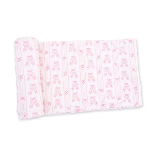 Ballet Shoes Ribbon Stripe - Swaddle Blanket – Angel Dear