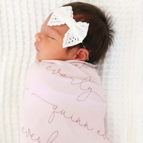 Personalized Baby Name Swaddle Blanket