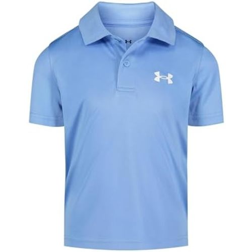 Under Armour Boys' Matchplay Short Sleeve Golf Polo, Logo Detailing