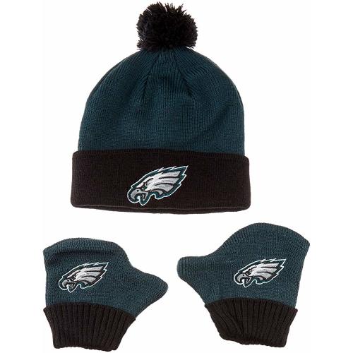 NFL Infant OTS Pow Pow Knit Cap & Mittens Set