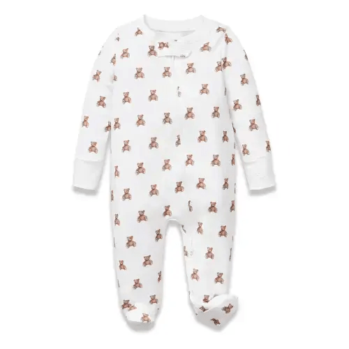 Baby's Pima Romper in Teddy Tales