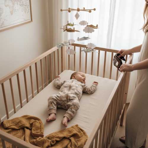 Aviation Gift for Pilot New Dad – Vintage Airplane Mobile – Gender Neutral Nursery Decor – Traveler Baby Gift