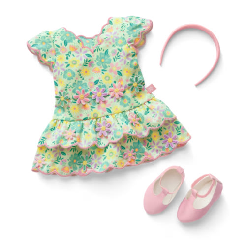 Pastel Petals Dress for 18-inch Dolls