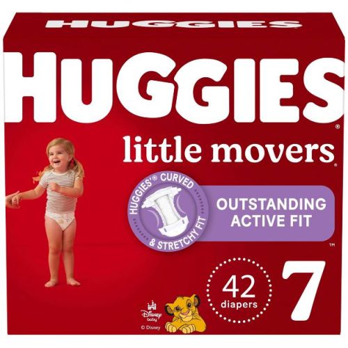 Huggies Little Movers Active Fit Diapers - Size 7 - 42ct