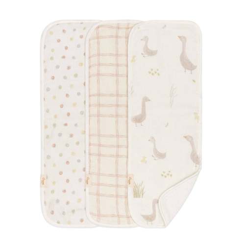 Charlie 3-pc. Farmhouse Goose Burp Cloth Set
