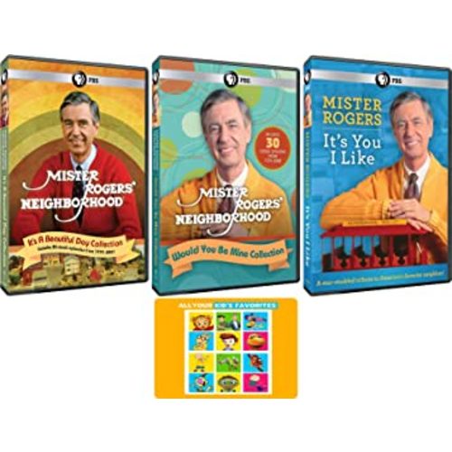 Mister Rogers' Neighborhood: Original PBS TV Series Complete 60 Episodes and Tribute DVD Collection with Bonus Art Card