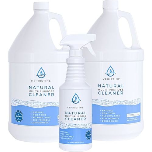 HYPRISTINE PURE Hypochlorous Acid Spray, Multi-Purpose Cleaner, Superior Shelf Life, 0% Bleach, 0% Alcohol, Food Contact Safe, Eliminate Non-Living Allergens, Remove Pet Odor, Clean Any Surface