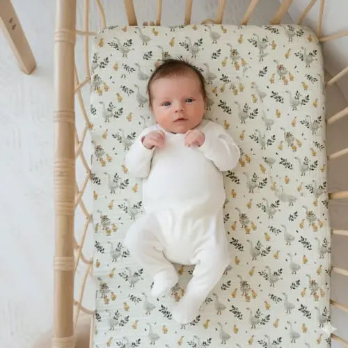 Muslin Sheets for Newton Cribs - Organic Cotton Fitted for Bedside Sleeper, Mini, Travel, Deluxe