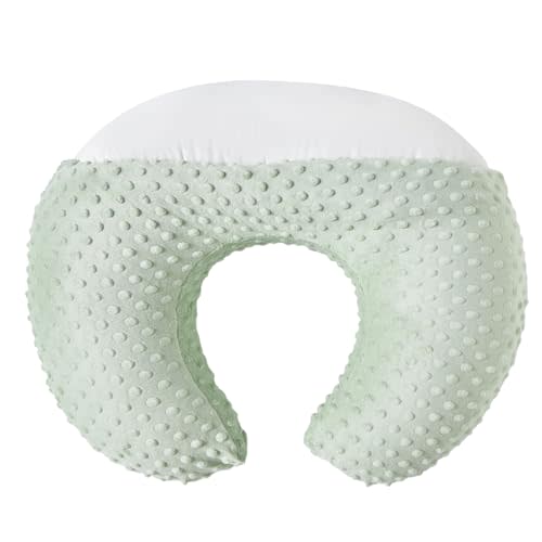 DONOMILO Nursing Pillow and Positioner Breastfeeding and Bottle Feeding, Propping Baby, Tummy Time, Sitting Support, with Removable Polyester Cover, dots Fabric, for Baby Boy Girl(Bay)