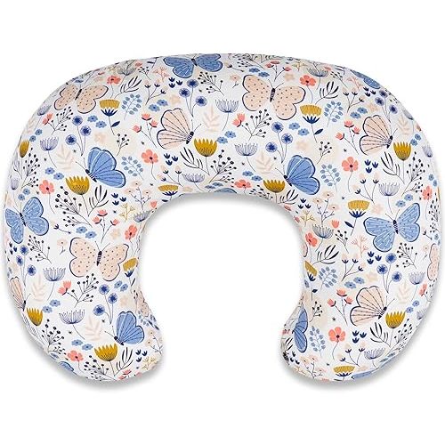 Nursing Pillow – Ergonomic Breastfeeding & Bottle Feeding Support, Standard Size, Breathable with Washable Cover, Hypoallergenic, Ideal for Tummy Time and Sitting Support