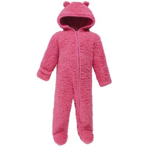 Hudson Baby Faux Shearling Bunting 1pk, Dark Pink, 3-6M