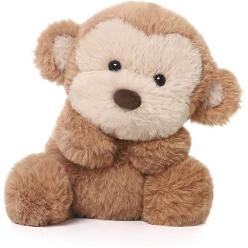 Monkey Stuffed Animal Monkey Plush Toy Soft and Premium Gifts for Babies Children Adults,Light Brown,10 Inches Cuddly Companion Gift