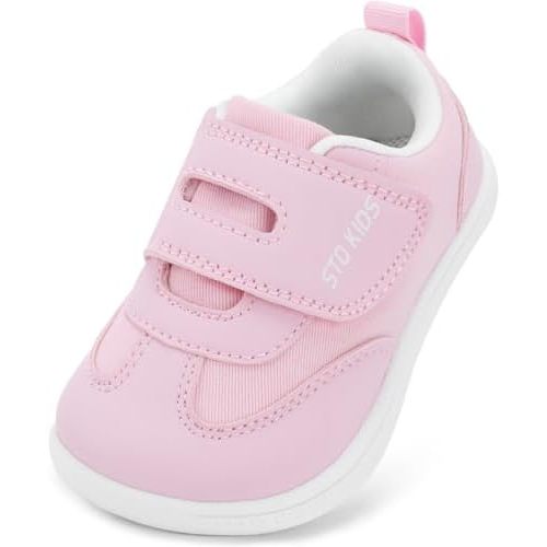 Wide Toe Box Toddler Shoes Zero Drop Boys Girls Barefoot Shoe Non-Slip Little Kids Sneakers for First Walking