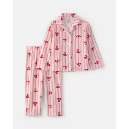 Toddler Girl 2-Piece Bows Loose Fit Pajama Set - Pink | Carter's