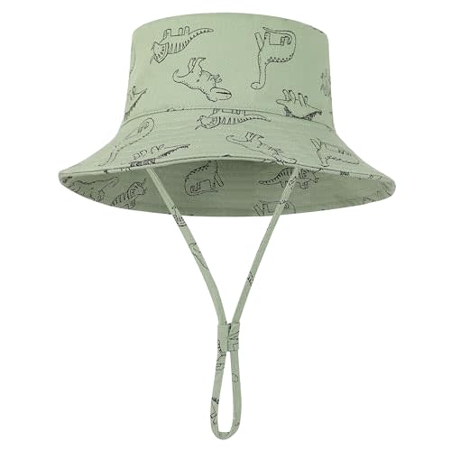 Baby Sun Hat UPF 50+ Sun Protective Toddler Bucket Hat Summer Kids Beach Hats Wide Brim Outdoor Play Hat for Boys Girls