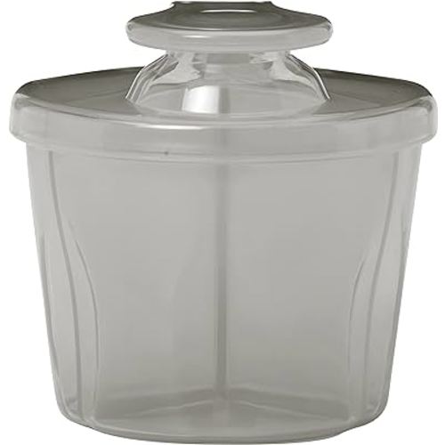 Dr. Brown's Baby Formula Dispenser for On-the-Go Feedings, Milk Powder Dispenser for Traveling with Infant, with Snap-On Lid, Gray