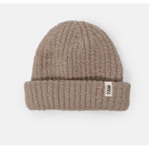 Ribbed Beanie - Fuzzy