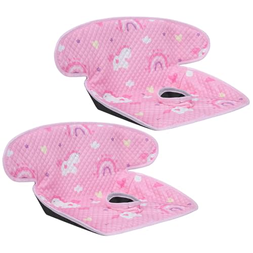 INFANZIA Car Seat Protector Liner for Potty Training ToddlerPink, 2 Pack | Waterproof & Leakproof Carseat Liner Dry Seat, Baby and Infants Piddle Pad for Strollers, High Chairs, Machine Washable