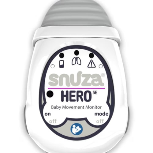 Snuza Hero Baby Movement Monitor with Patented Sensor Technology for Reliable Movement Monitoring and Alerts. No WiFi, Cords, or Sensor Pads, Portable and Easy to Set Up and Use.