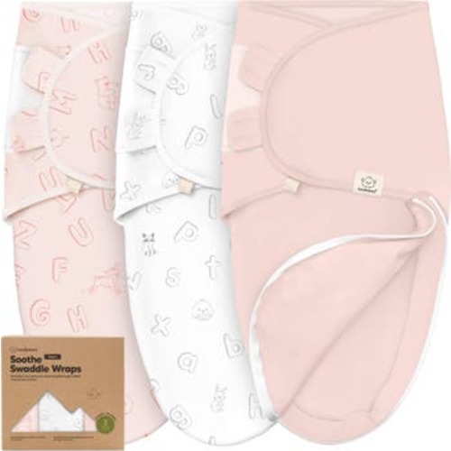 3-Pack Soothe Zippy Swaddle Wrap, Medium