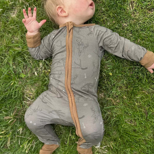 "Racks & Rattles" Baby Zippy – Bow Crew Apparel - Bow Hunting Lifestyle Apparel