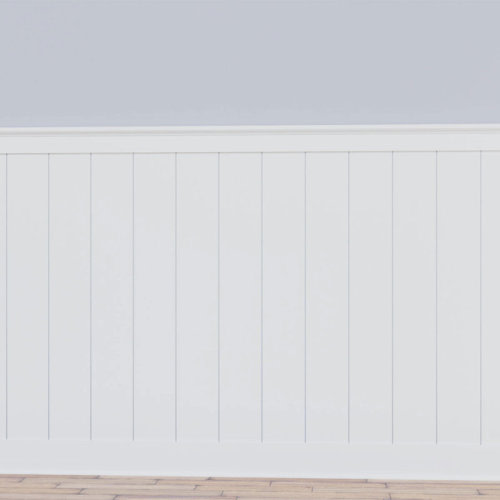Ekena Millwork Deluxe Shiplap with a Nickel Gap 8' Length PVC Wainscoting Kit & Reviews | Wayfair