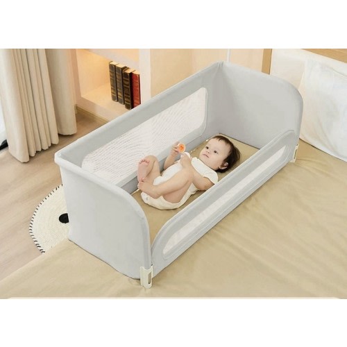 Baby Bed Rail Guard for Toddlers, 72.8''x15.7''x15.7'' Foldable Bed Gray