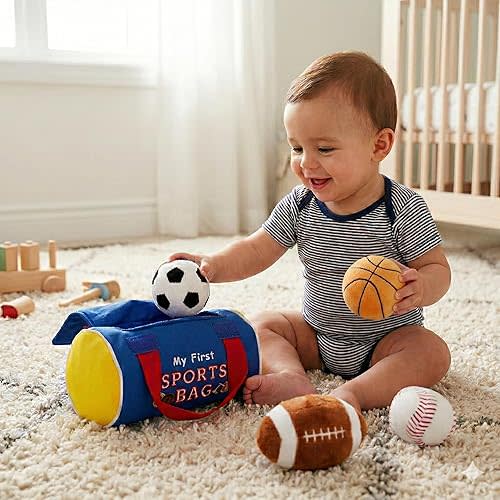 CREATIVE WONDERS Baby's First Playset, Sports Bag and Plush Balls - All Ages