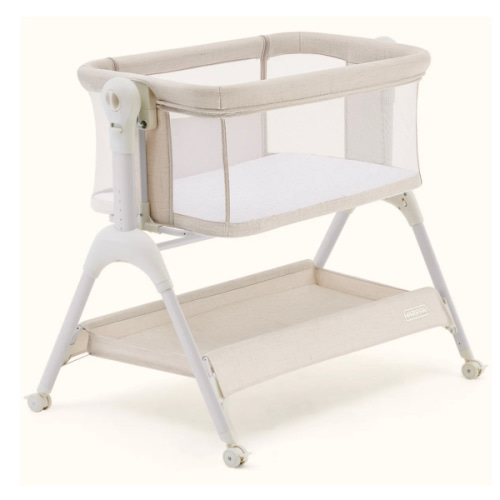 HARPPA Cuddly Sway | 3-in-1 Rocking Baby Bassinet & Bedside Sleeper with Anti-Reflux Mattress for Newborns | Attaches to Bed, Adjustable Height, Tool-Free Setup, Portable Wheels, CPSC Certified, Gentle Rocking Motion | Ideal for Infants, Safe Co-Sleeping