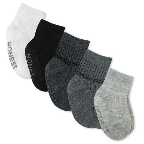 Multipack Cozy Socks Sustainably Made for Baby & Toddler Gray Ombre 0-6m