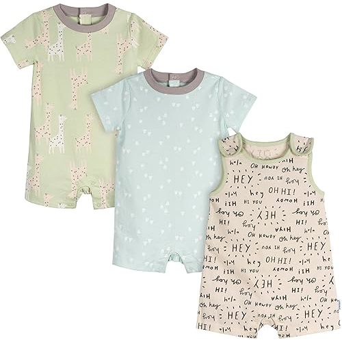 Onesies Brand unisex-baby Unisex Baby 3-pack Romper