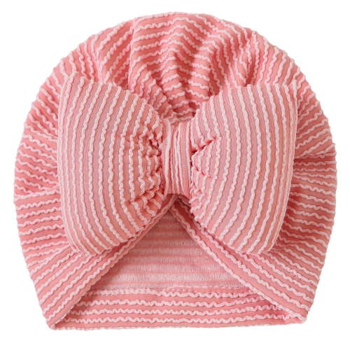Xfvqtps Baby Girls Hairband Bow Solid Color Breathable Turban Headwrap for Infant Toddler