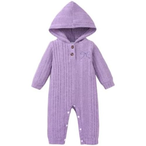 Mioglrie Newborn Baby Girl Clothes Fall Winter Outfits Infant Romper