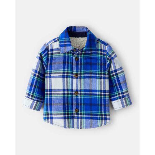 Baby Boy Plaid Shera Lined Fashion Jacket - Blue - Carter's | Carter's