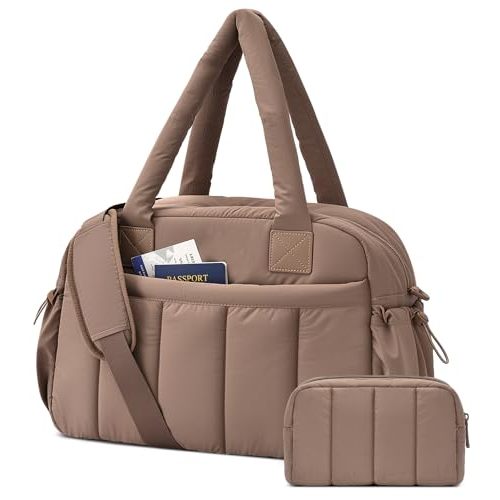 oscaurt Gym Bag for Women Lightweight Duffle Bag for Travel with Toiletry Pouch Water Resistant Carry On Weekender Overnight Duffel