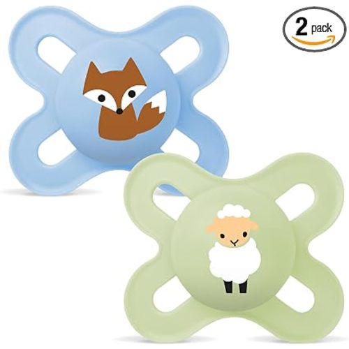 MAM Pacifier, 0-2 Months, 2-pack
