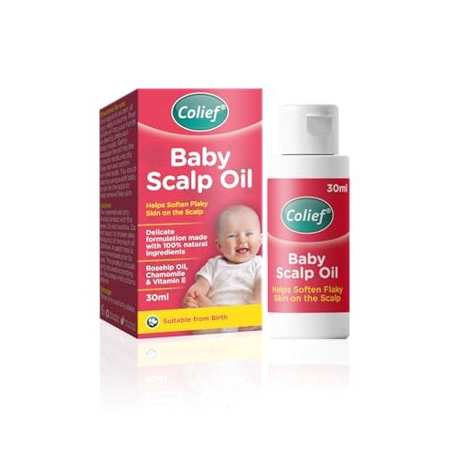 Colief Baby Scalp Oil | Soothing Moisturizing Oil for Babies Scalp and Skin | Preventative of Itchy, Flaky, Dry, Damaged Skin on Infants | With Rosehip Oil, Chamomile and Vitamin E | 1.01 Fl. Oz