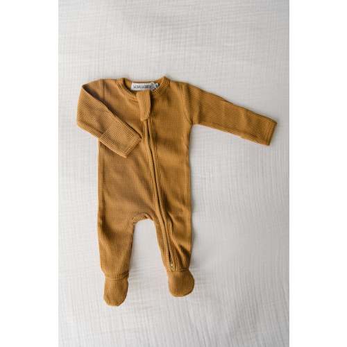 Organic Waffle Knit Footie