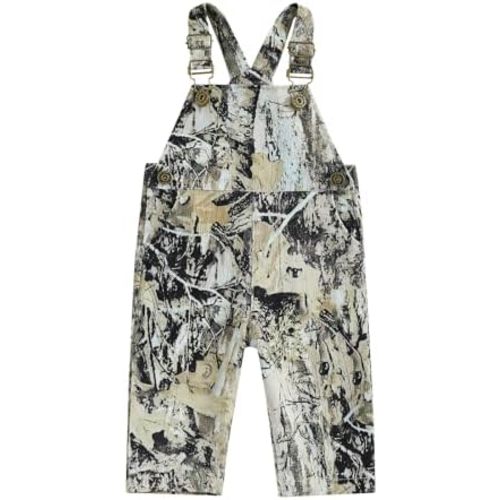 YOKJZJD Newborn Toddler Baby Boy Duck Deer Hunting Corduroy Suspender Pants Bib Overalls Little Hunter Fall Winter Outfits