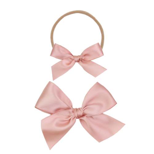 Satin Bow - French Pink