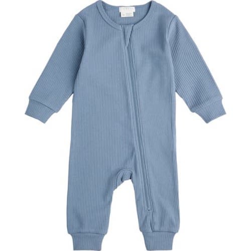 Organic Cotton & Modal Rib Fitted Pajama Romper, 0-3 M