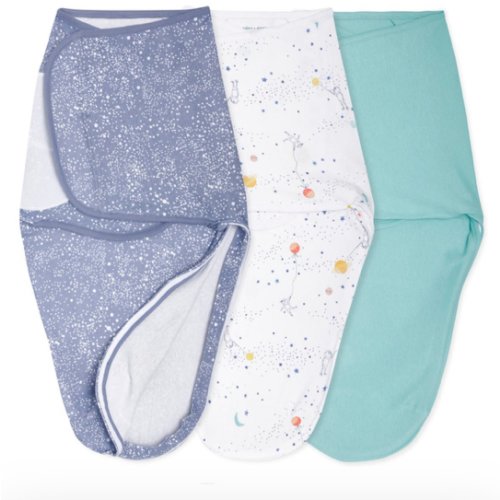 aden + anais stargaze wrap swaddle 3 pack size 0-3 months