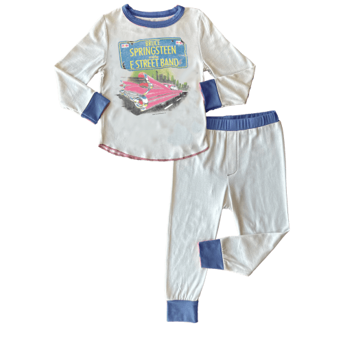 Bruce Springsteen Cadillac - Bamboo PJ Set Blue