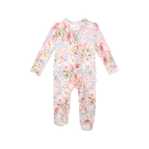 Ruffle Zip Footie